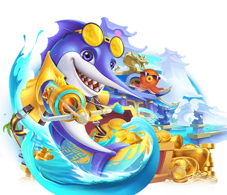 Hình ảnh slot game hiện đại với chủ đề phiêu lưu, nhân vật hoạt hình và đồ họa 3D